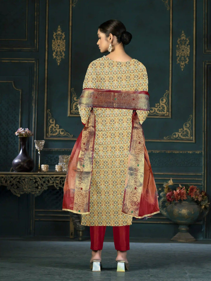 Designer Printed Cotton Kurtis Set | Three-Quarter Sleeve | Special Event