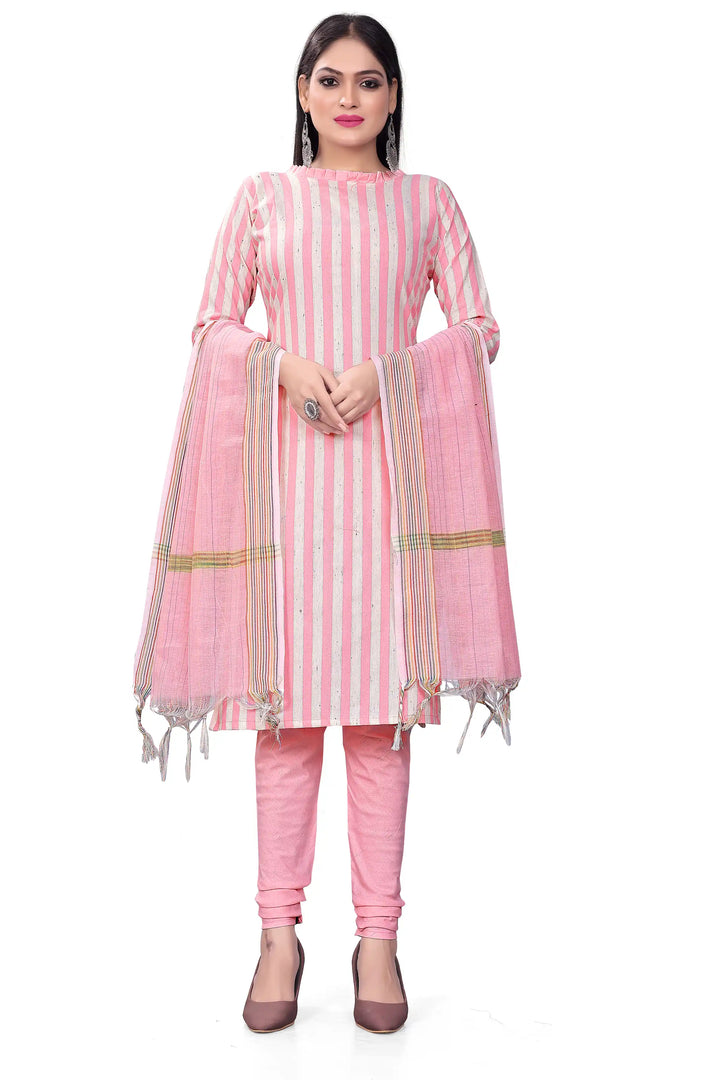 Kurtis Set | Cotton Three-Quarter Sleeve Boat-Neck for Festive Occasions