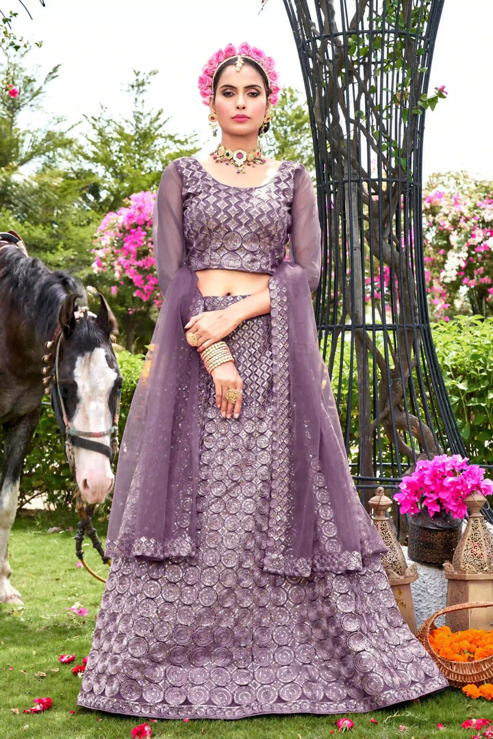 Gorgeous Net Lehenga with Dupatta | A Captivating Traditional Ensemble