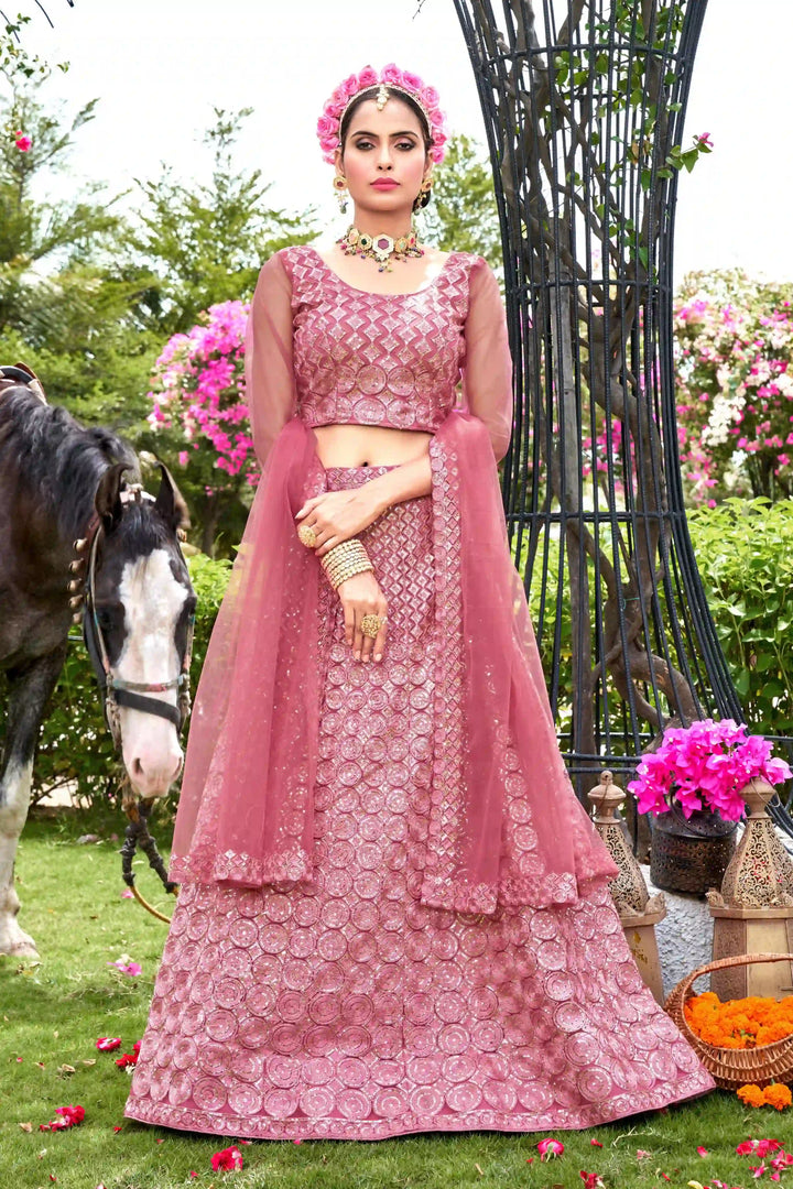 Gorgeous Net Lehenga with Dupatta | A Captivating Traditional Ensemble