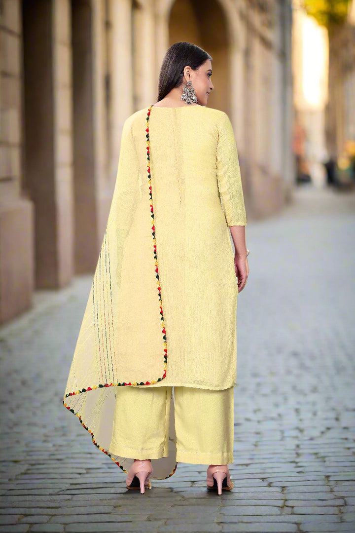 Elegant Hand-Work Salwar Kameez | Chanderi-Cotton & Micro-Cotton for Events