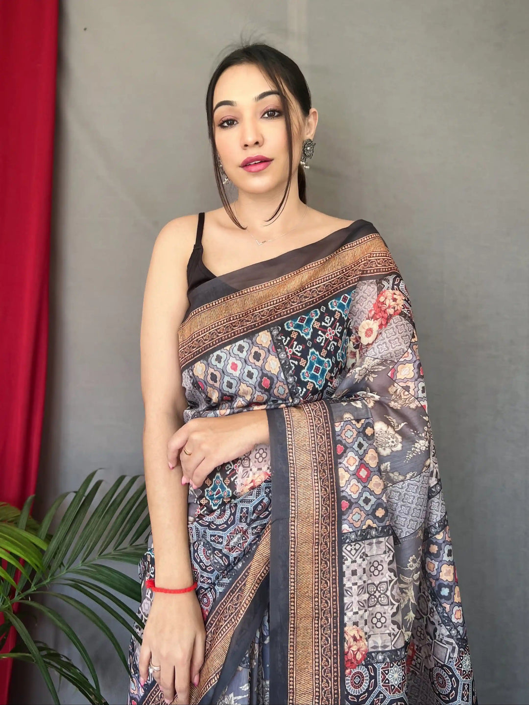 Designer Digital Printed Cotton Saree | Perfect for Weddings and Festive Events