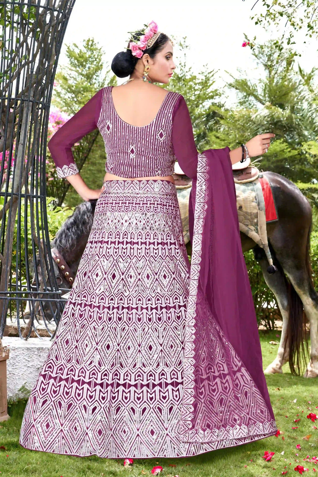 Charming Net Lehenga with Dupatta | Unmatched Beauty for Grand Occasions