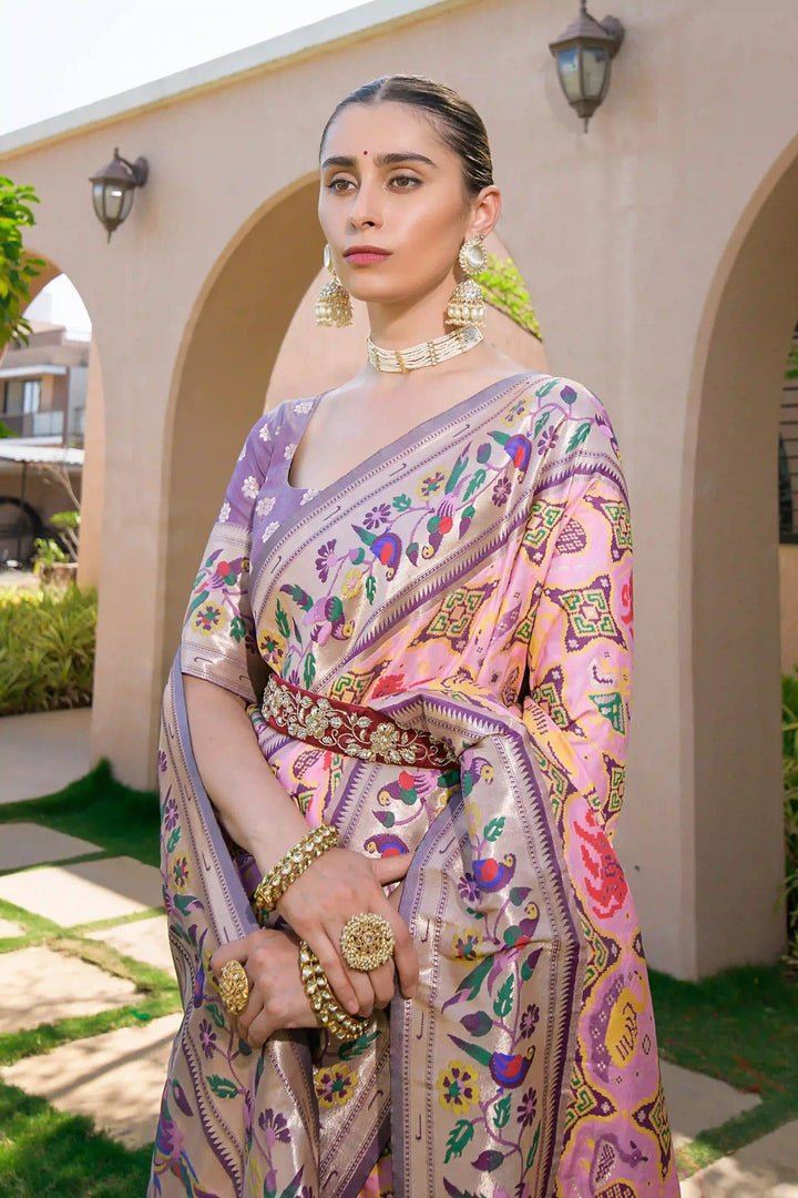 Paithani Silk Saree | Meenakari Jari Designer for Weddings & Festivals