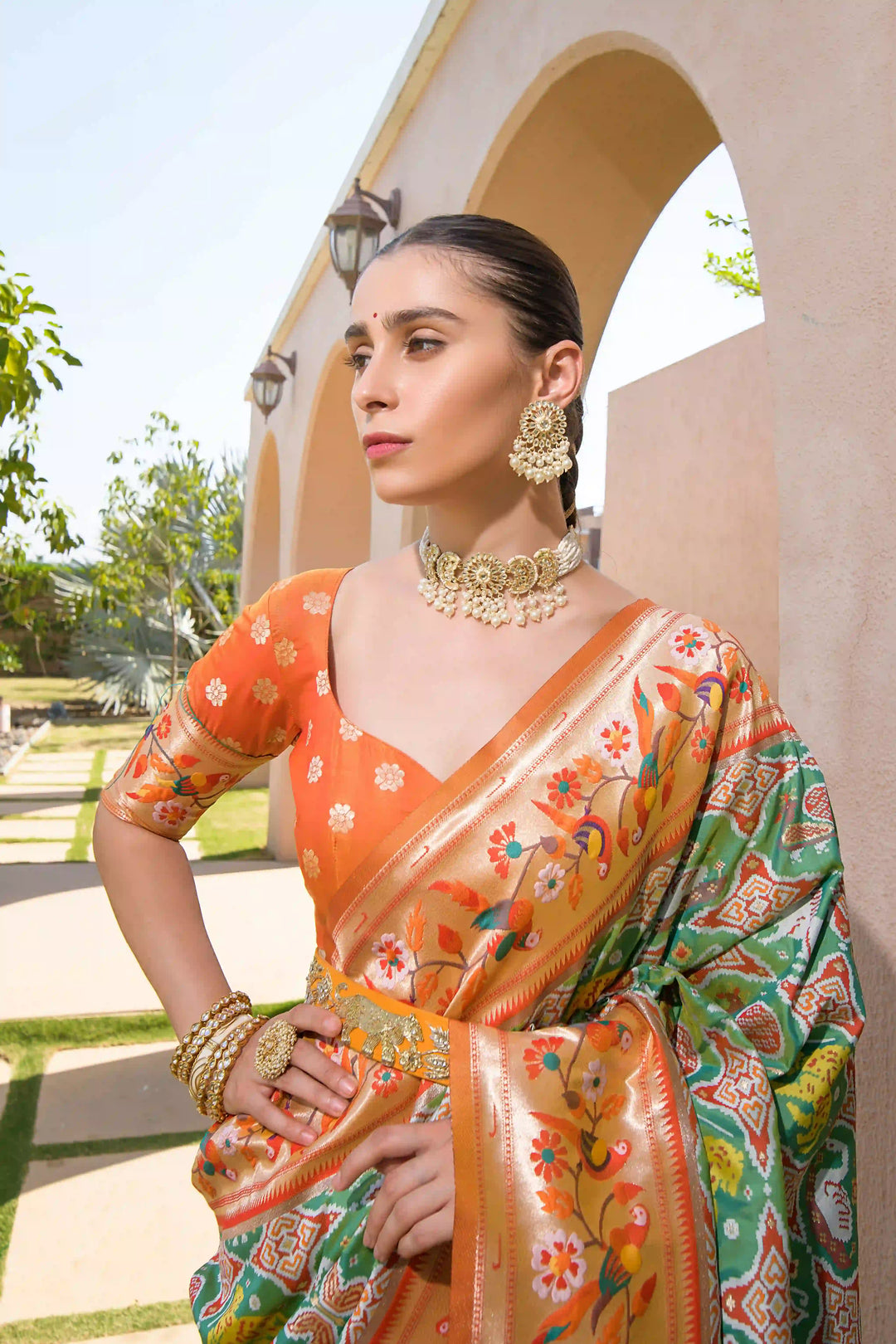 Paithani Silk Saree | Meenakari Jari Designer for Weddings & Festivals
