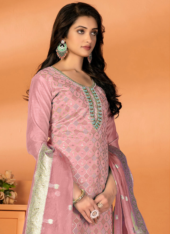 Designer Printed Modal-Silk Kurtis Set | Elegant Three-Quarter Sleeve for Events