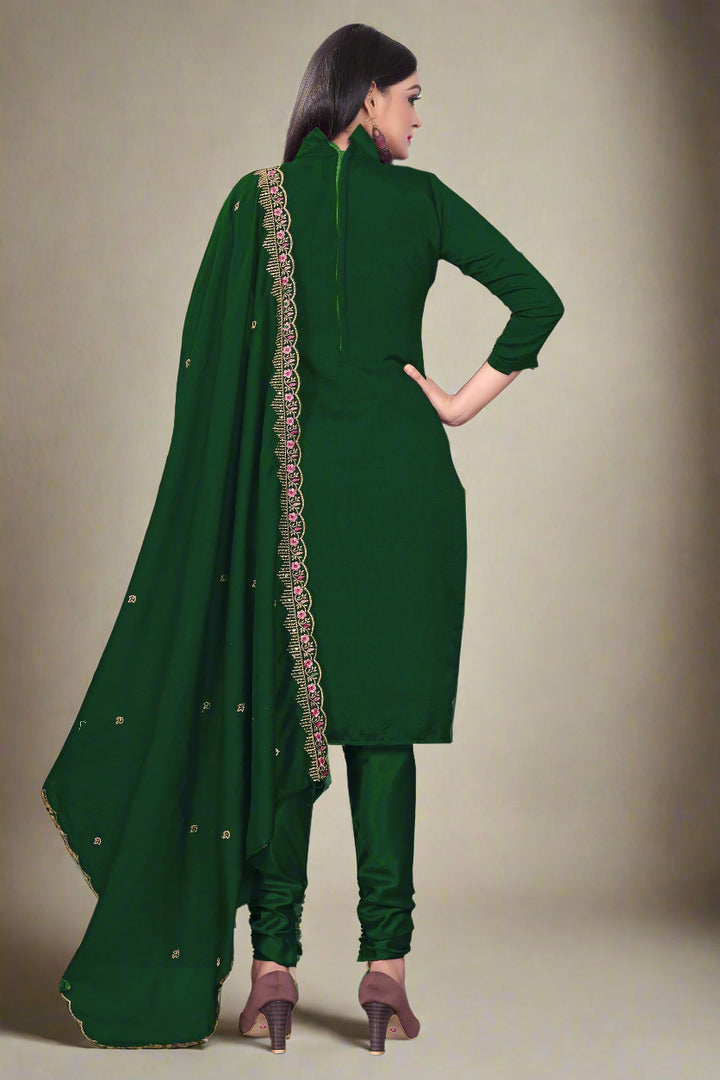 Silk Salwar Kameez | Sequined Embroidery for Every Occasion