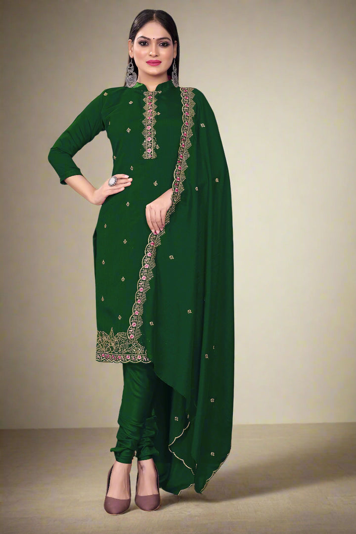 Silk Salwar Kameez | Sequined Embroidery for Every Occasion