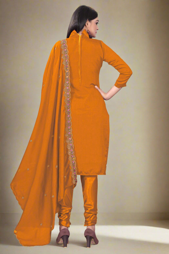 Silk Salwar Kameez | Sequined Embroidery for Every Occasion