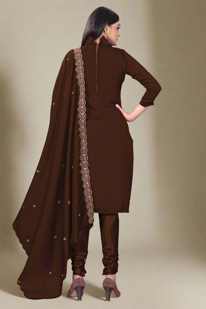 Silk Salwar Kameez | Sequined Embroidery for Every Occasion