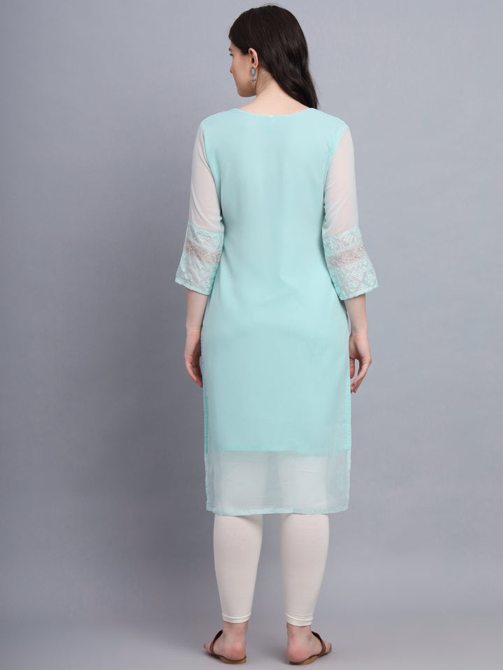 Traditional Indian Kurti with Chikankari Work | Elegant Women’s Ethnic Wear