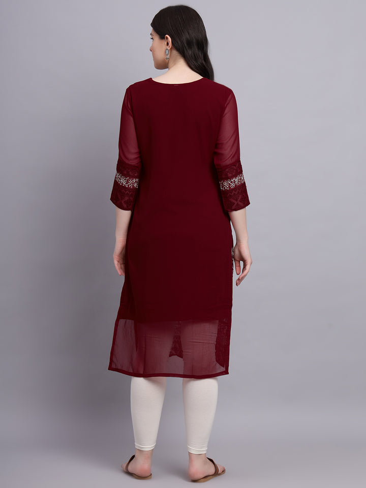 Traditional Indian Kurti with Chikankari Work | Elegant Women’s Ethnic Wear