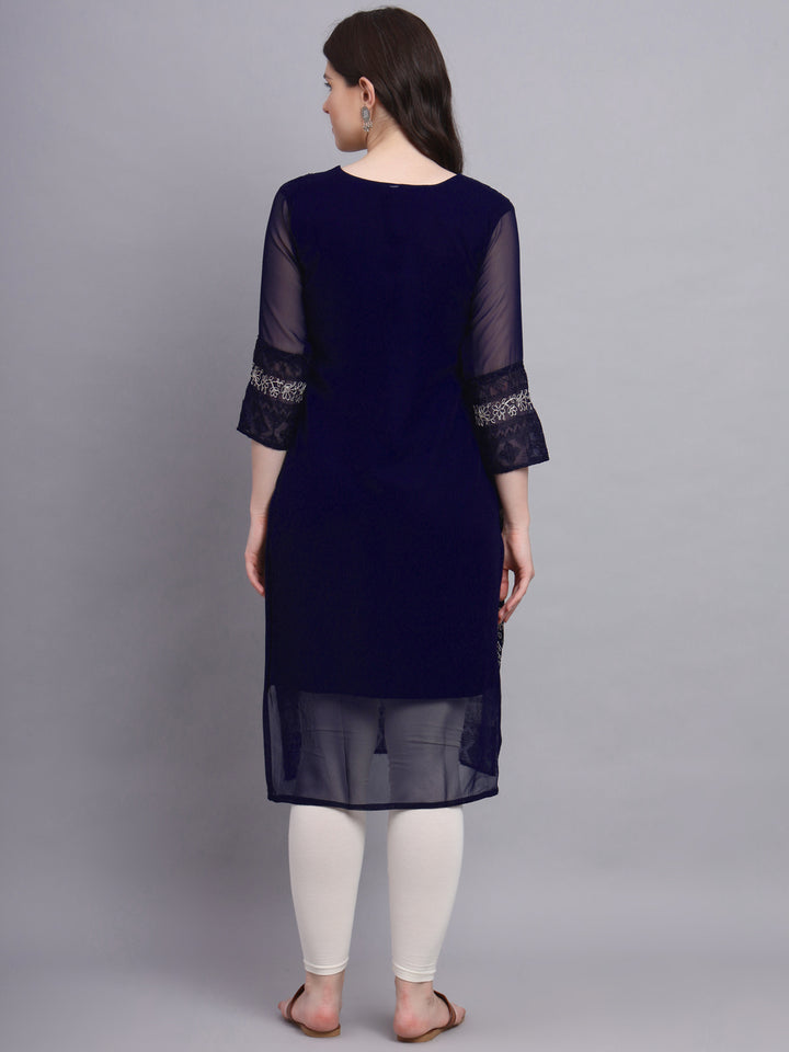Traditional Indian Kurti with Chikankari Work | Elegant Women’s Ethnic Wear