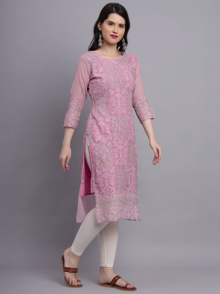 Traditional Indian Kurti with Chikankari Work | Elegant Women’s Ethnic Wear