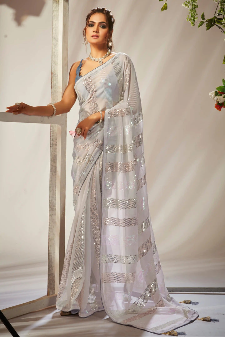Beautiful Georgette Saree | Indian Wedding Wear & Party