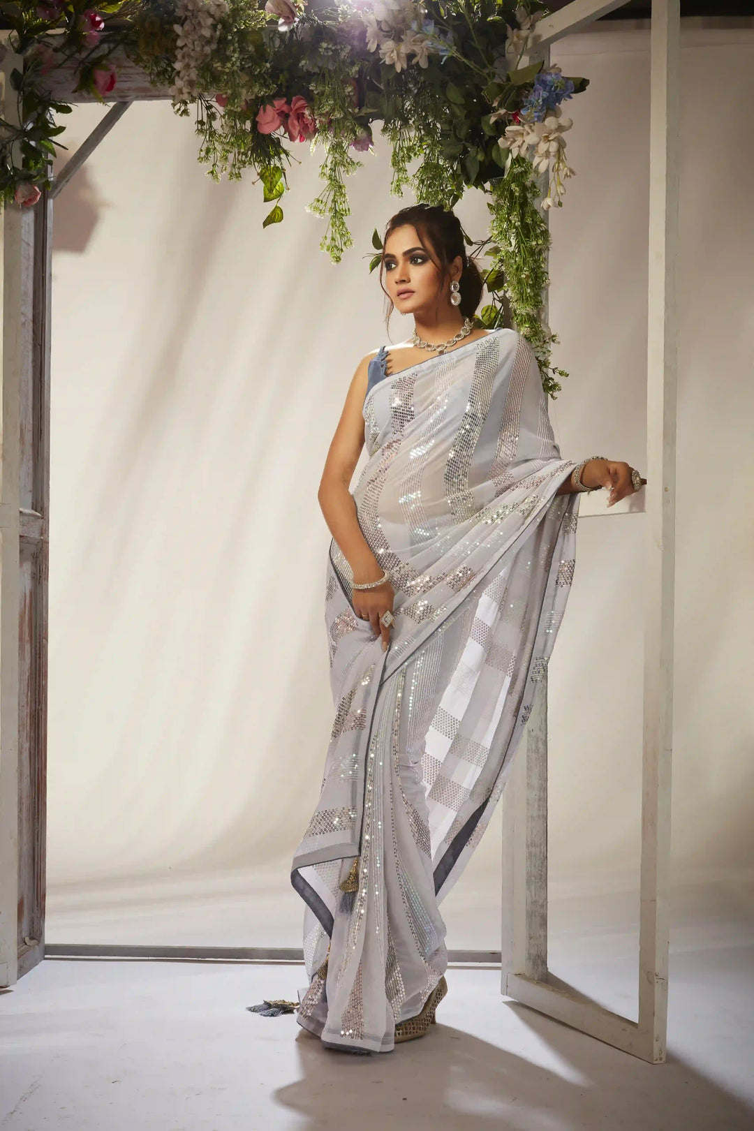 Beautiful Georgette Saree | Indian Wedding Wear & Party