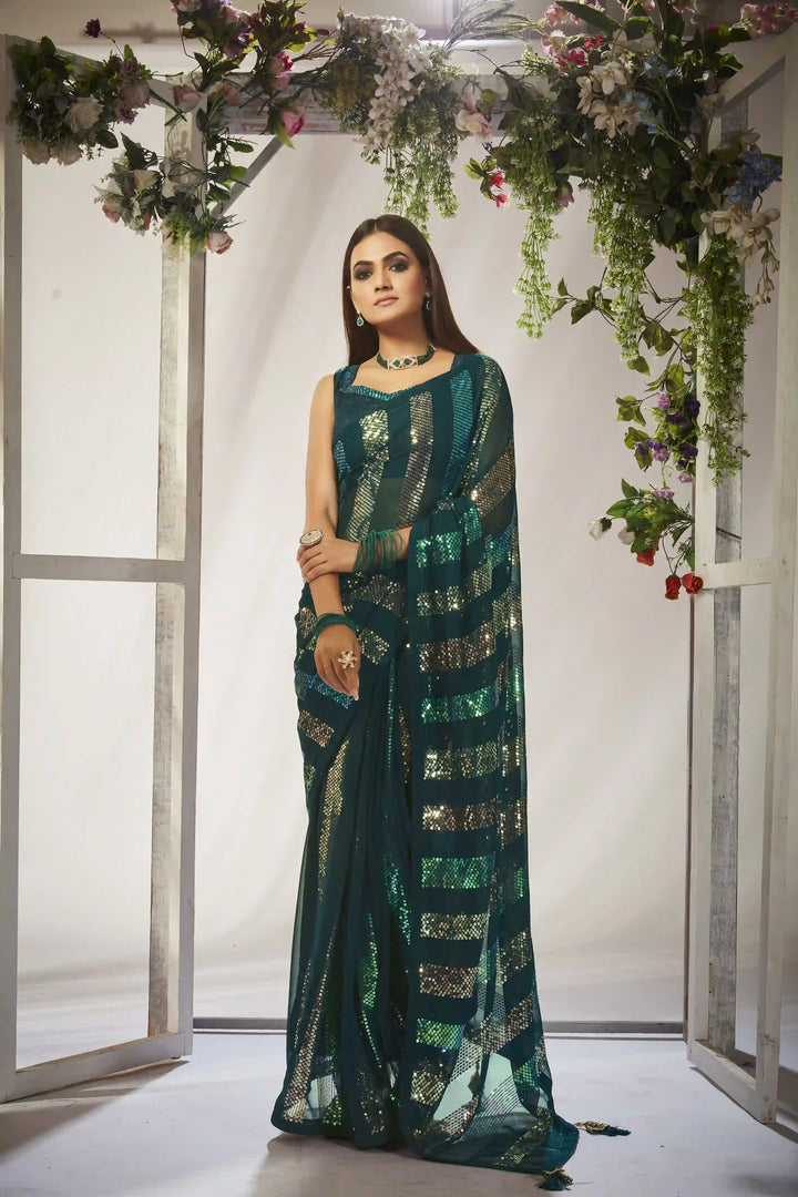 Beautiful Georgette Saree | Indian Wedding Wear & Party