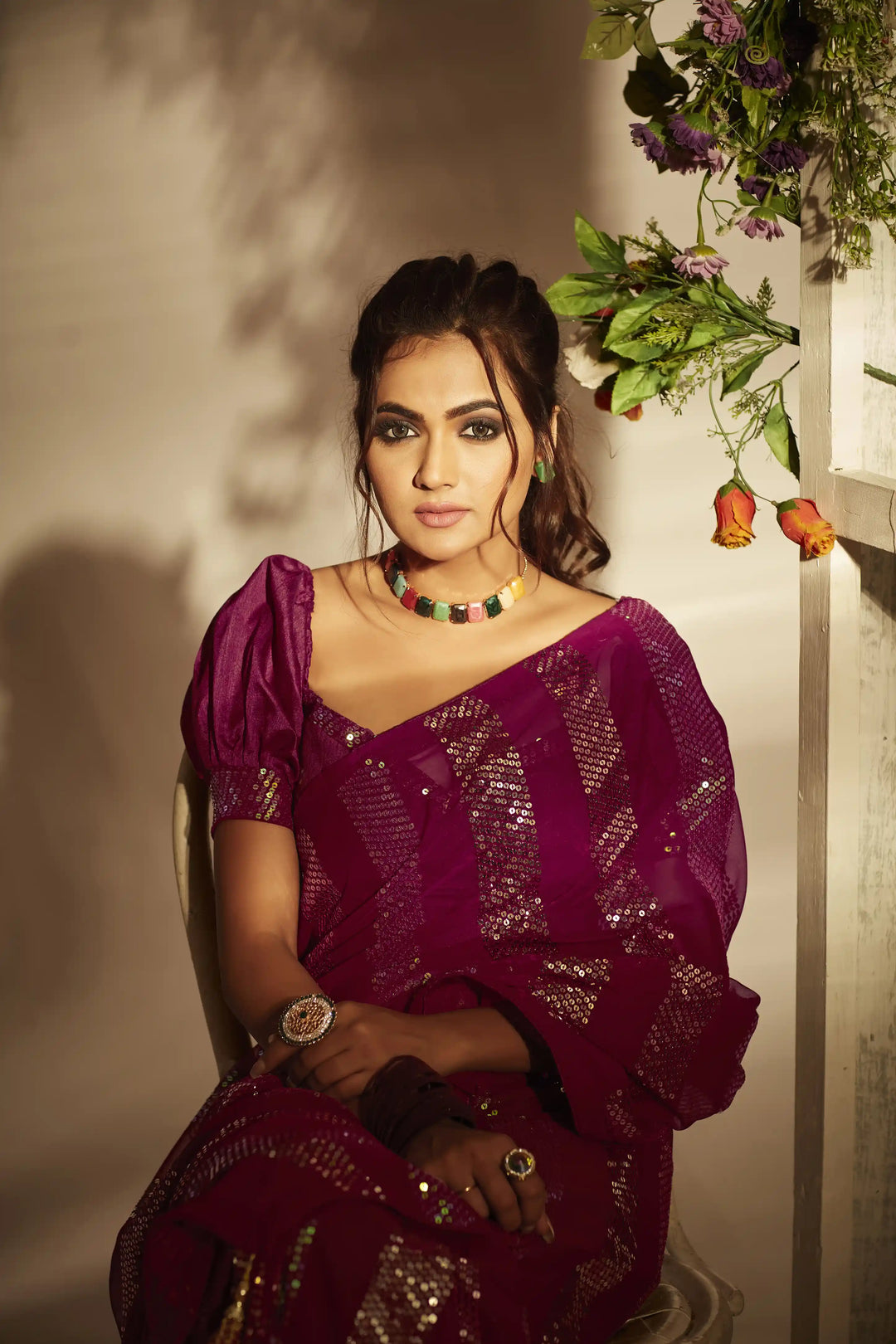 Beautiful Georgette Saree | Indian Wedding Wear & Party