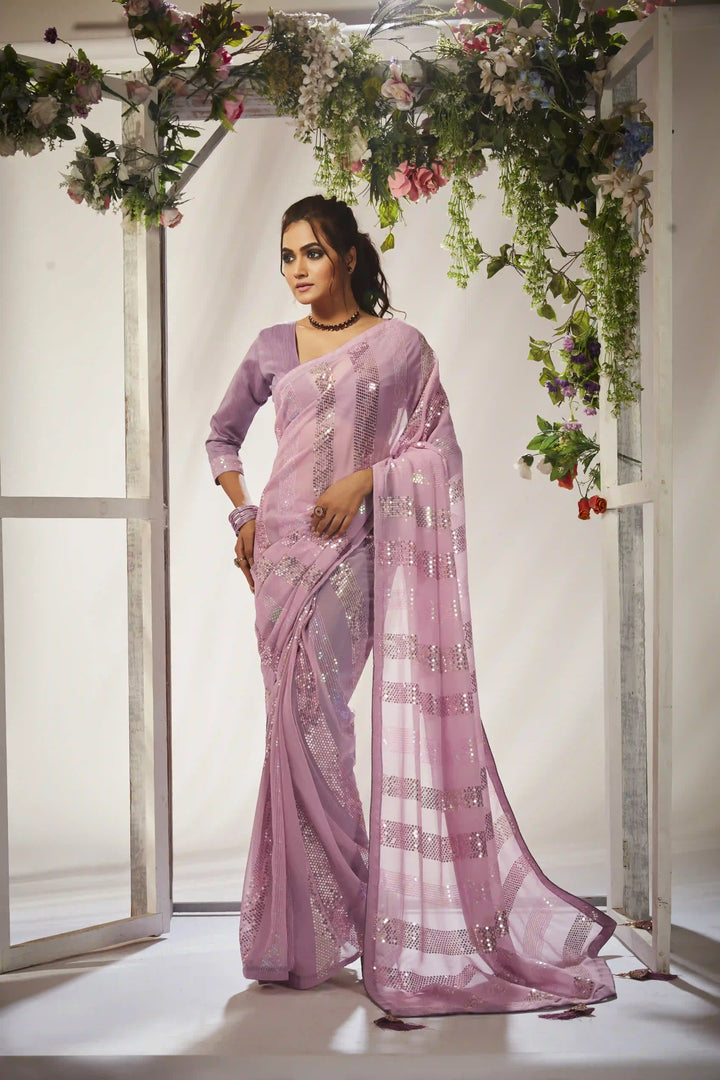 Beautiful Georgette Saree | Indian Wedding Wear & Party