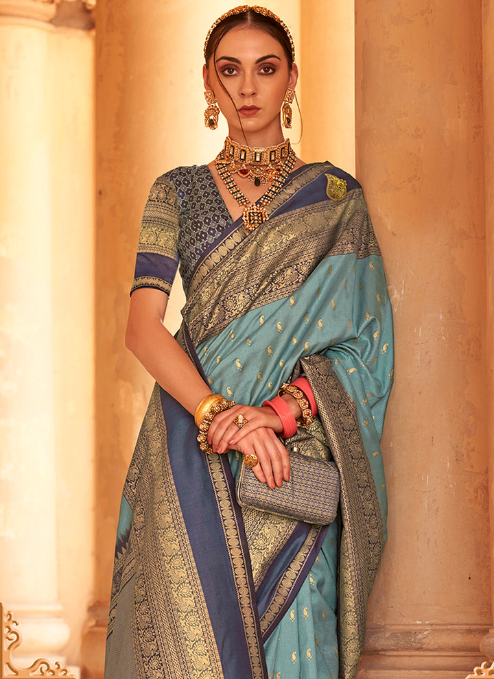 Heavy Woven Designer Patola Silk Saree | Gold-Printed Wedding & Party Wear