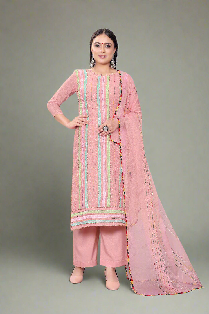Radiant Chanderi Cotton Salwar kameez | Graceful and Stunning