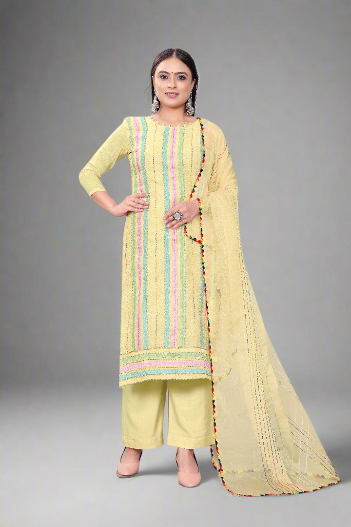 Radiant Chanderi Cotton Salwar kameez | Graceful and Stunning