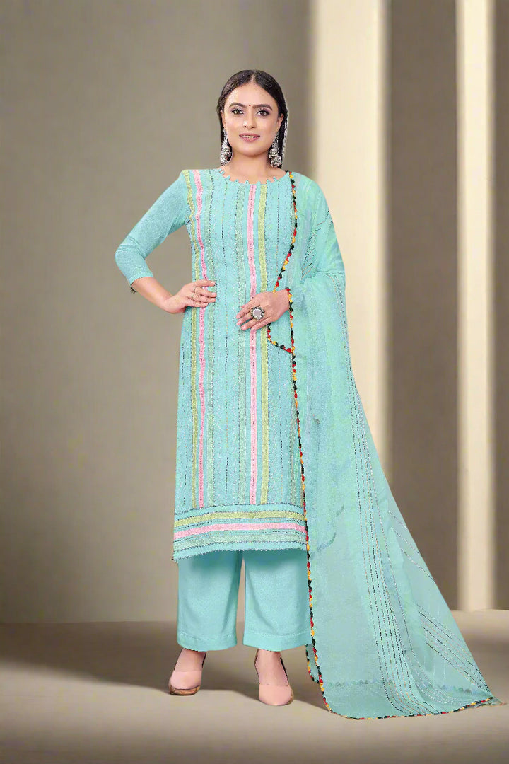 Radiant Chanderi Cotton Salwar kameez | Graceful and Stunning