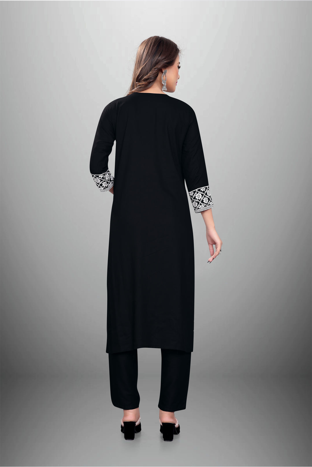 Rayon Kurti Set for Women | Stylish Embroidered Ethnic Wear