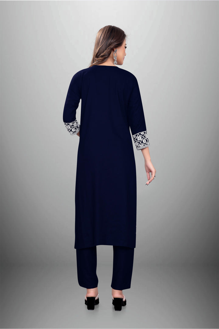 Rayon Kurti Set for Women | Stylish Embroidered Ethnic Wear