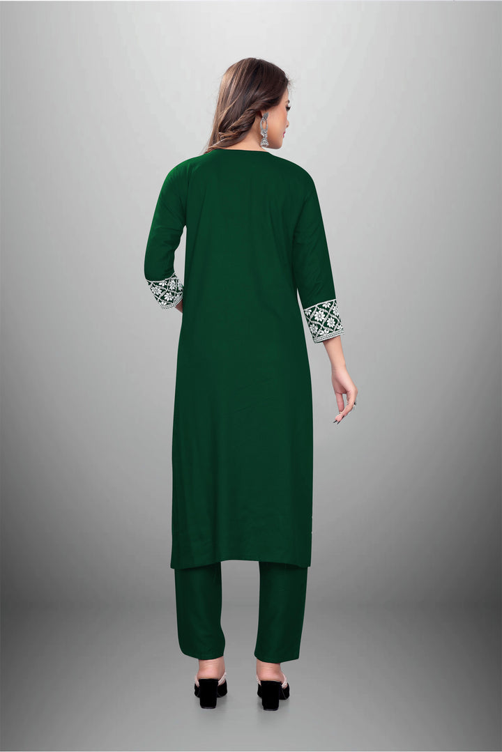 Rayon Kurti Set for Women | Stylish Embroidered Ethnic Wear