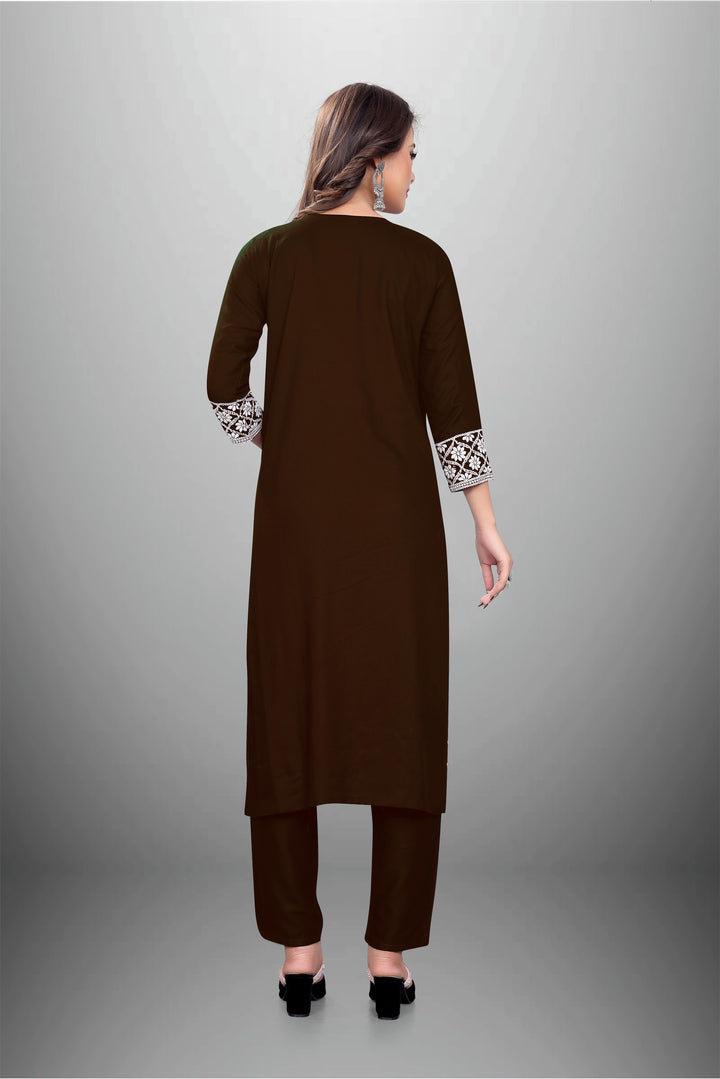 Rayon Kurti Set for Women | Stylish Embroidered Ethnic Wear