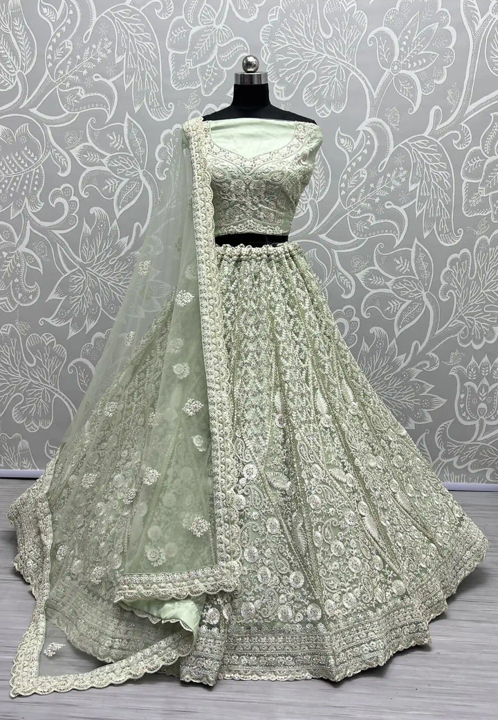 Net Lehenga Choli Set | Soft Net Dupatta with Diamond Perfect for weddings