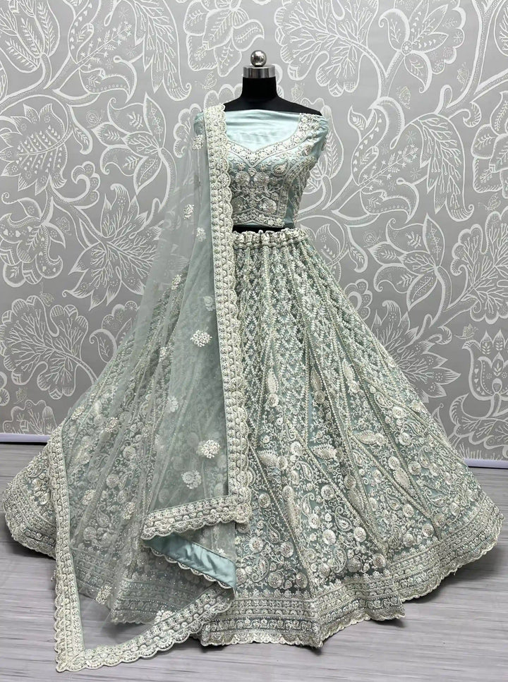 Net Lehenga Choli Set | Soft Net Dupatta with Diamond Perfect for weddings