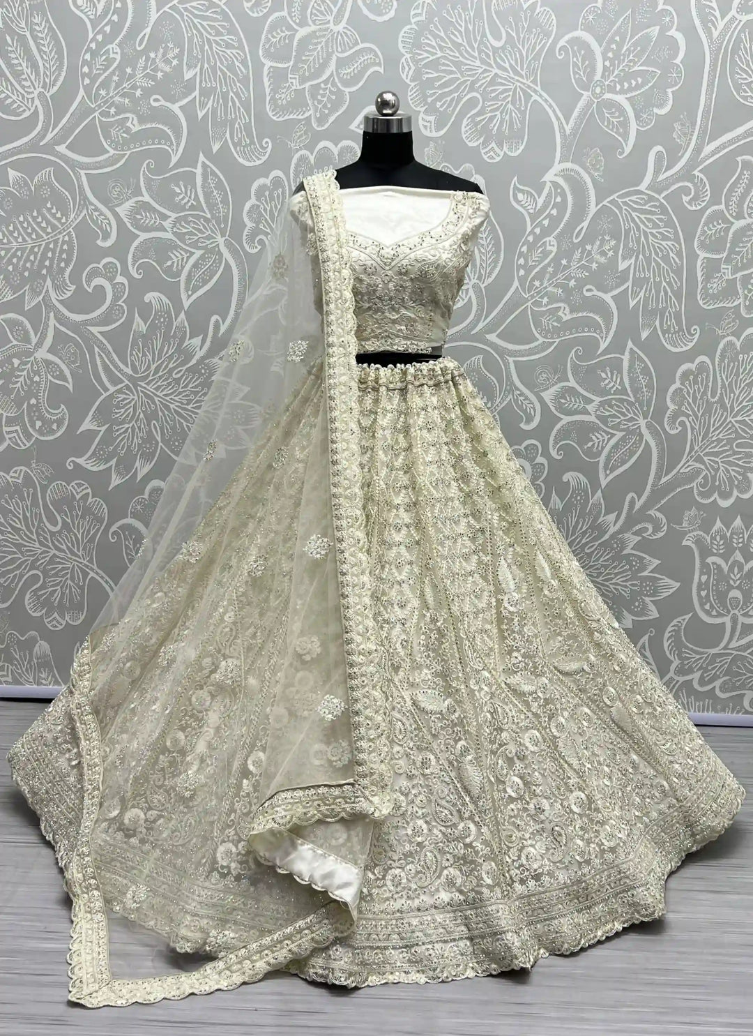 Net Lehenga Choli Set | Soft Net Dupatta with Diamond Perfect for weddings