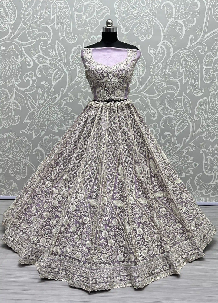 Net Lehenga Choli Set | Soft Net Dupatta with Diamond Perfect for weddings