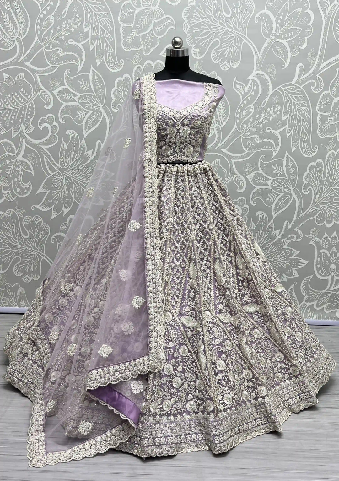 Net Lehenga Choli Set | Soft Net Dupatta with Diamond Perfect for weddings