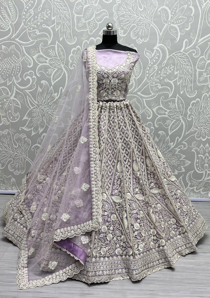 Net Lehenga Choli Set | Soft Net Dupatta with Diamond Perfect for weddings