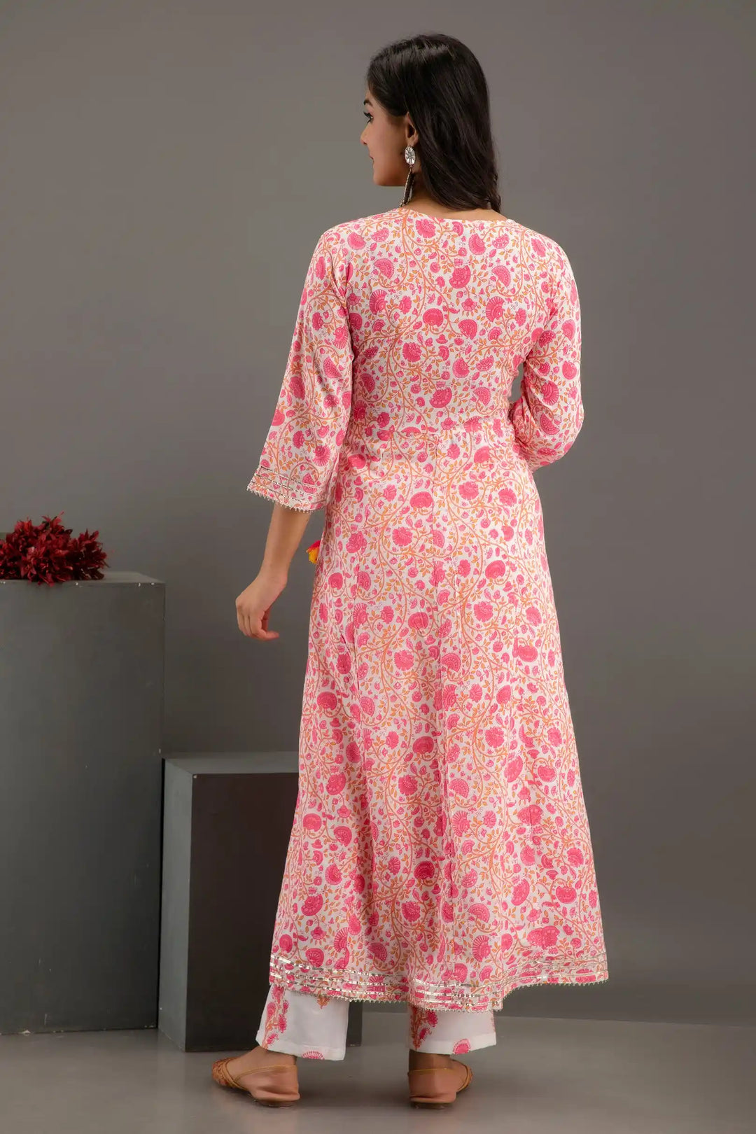 Rayon-Cotton Salwar Kameez | Digital Print & Embroidery Work for Traditional Wear