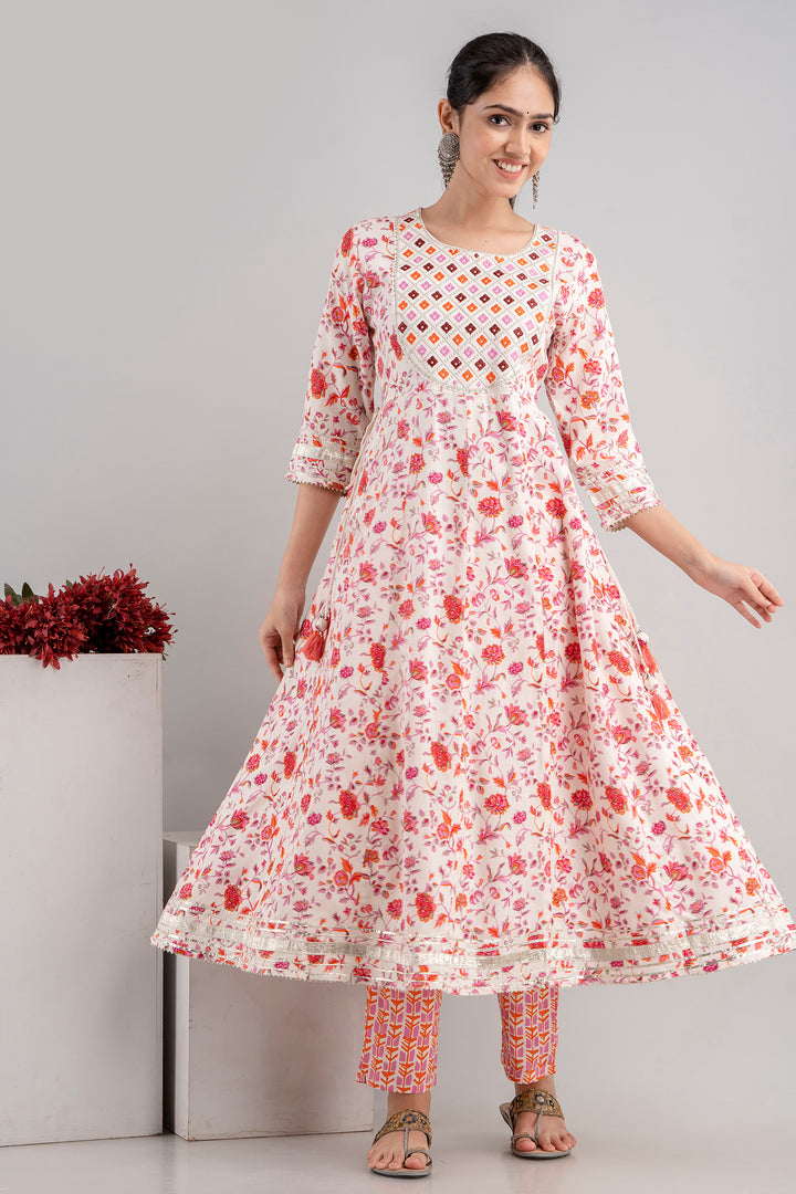 Stylish Rayon-Cotton Salwar Kameez | Digital-Printed & Embroidery Work