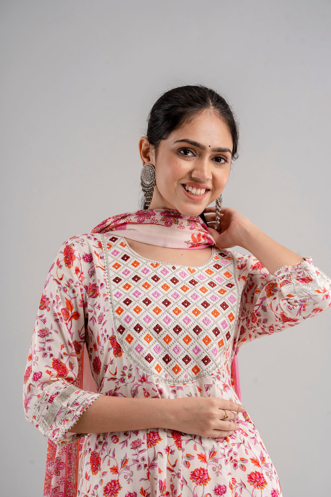 Stylish Rayon-Cotton Salwar Kameez | Digital-Printed & Embroidery Work