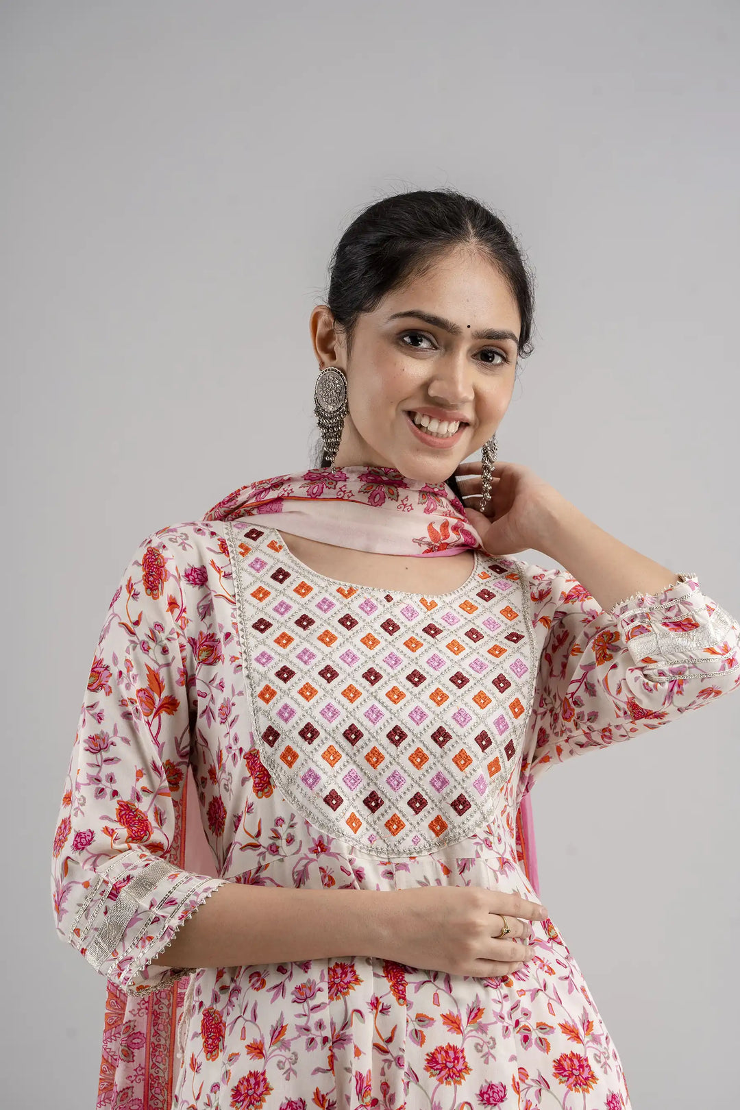 Stylish Rayon-Cotton Salwar Kameez | Digital-Printed & Embroidery Work