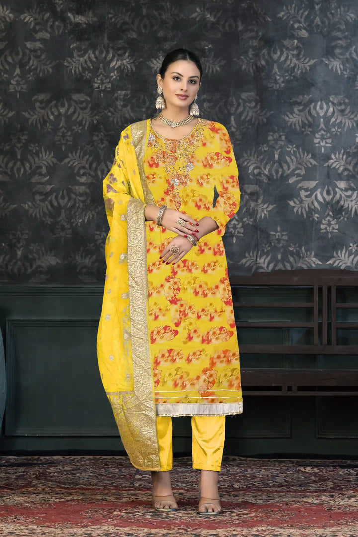 Chic organza Salwar kameez | Perfect for Festive Wear