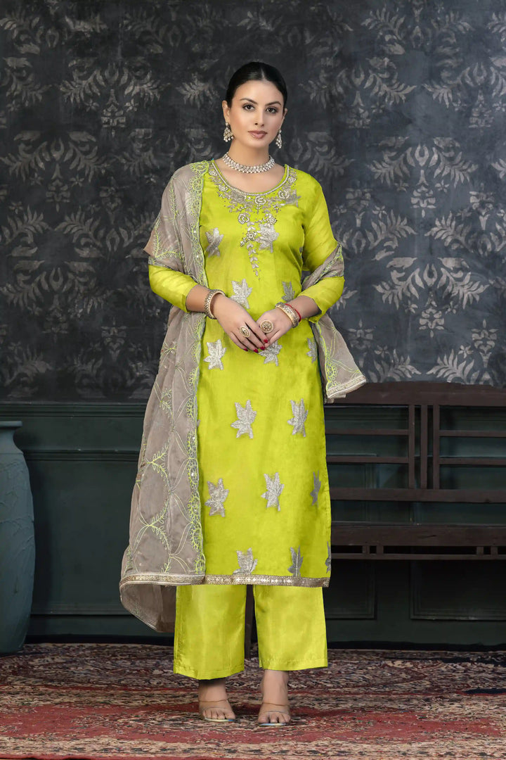Elegant Organza Kurtis Set | Hand-Work Design for Special Events & Ceremonies