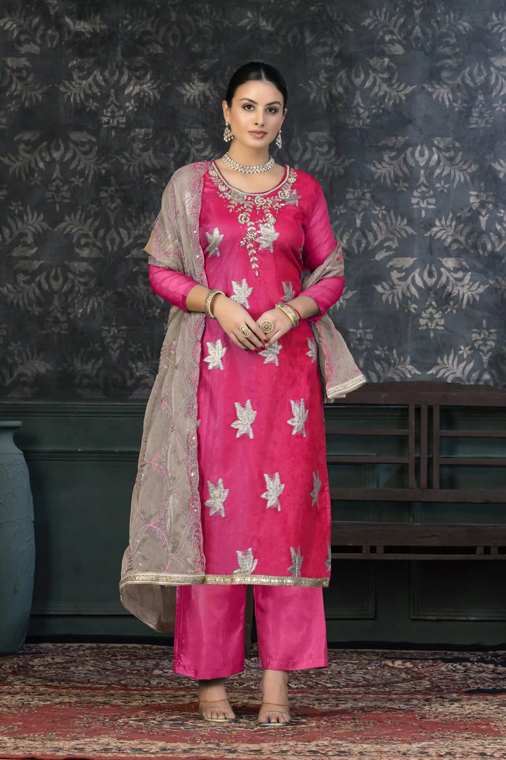 Elegant Organza Kurtis Set | Hand-Work Design for Special Events & Ceremonies