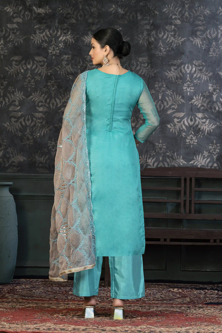 Elegant Organza Kurtis Set | Hand-Work Design for Special Events & Ceremonies