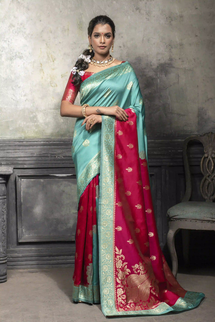 Banarasi Silk Saree | Designer Wevon Work for Special Events & Festive