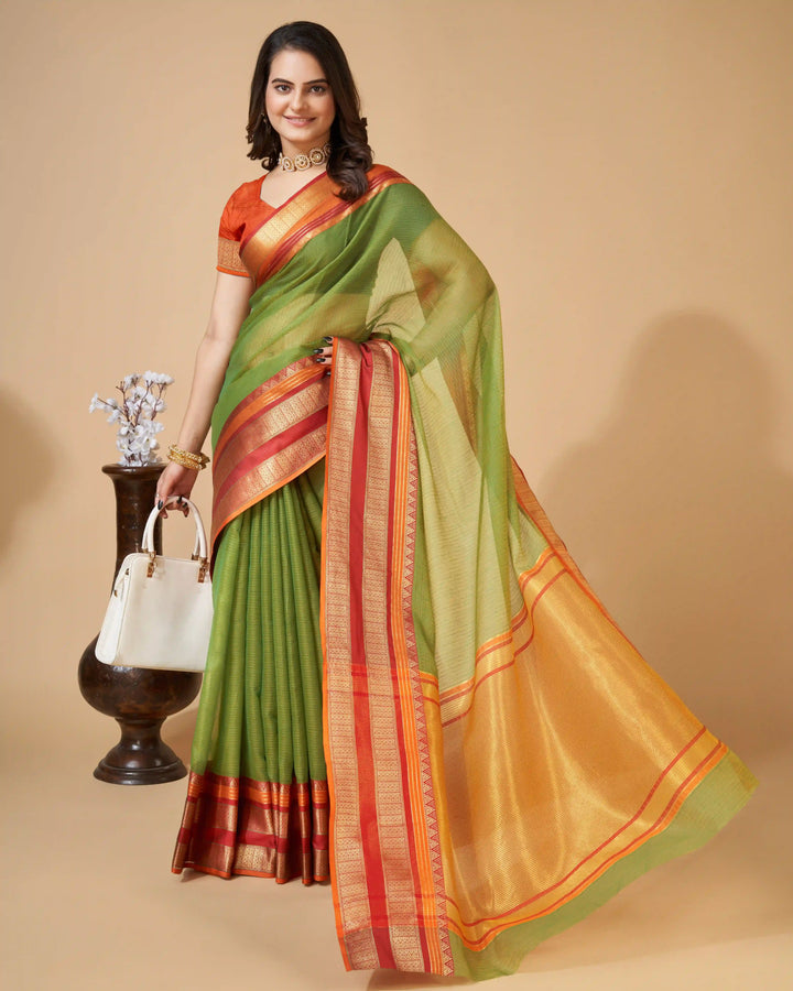Kota-Doriya Saree with Jari Weaving | Designer Party & Festive Wear