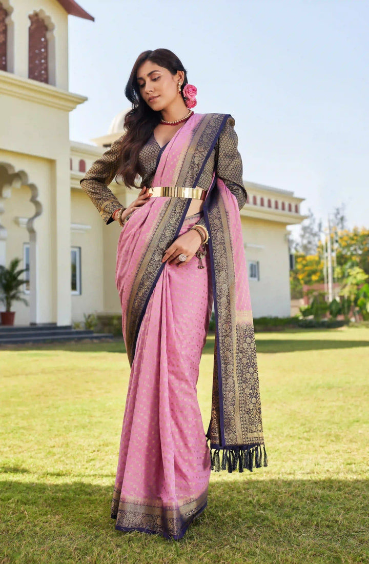 Elegant Georgette Saree | Woven Designer Look for Special Events & Parties