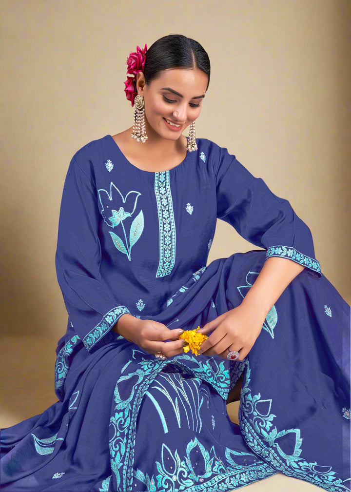 Heavy Wevon Designer Salwar Kameez | Viscose Fabric for Special Events