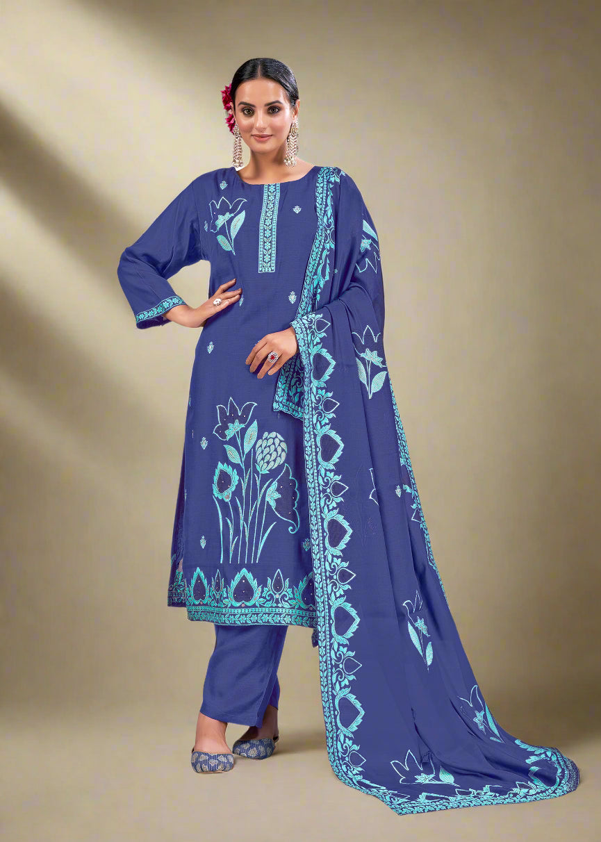 Heavy Wevon Designer Salwar Kameez | Viscose Fabric for Special Events